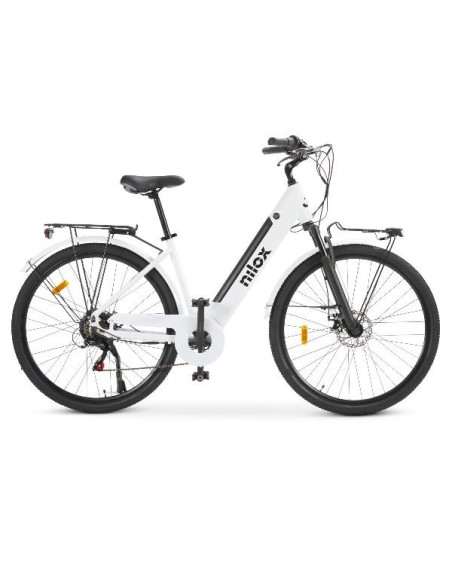 Nilox NXEBJ7WH bicicletta elettrica Bianco Alluminio 71,1 cm (28") 27,5 kg Litio