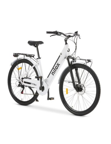 Nilox NXEBJ7WH bicicletta elettrica Bianco Alluminio 71,1 cm (28") 27,5 kg Litio