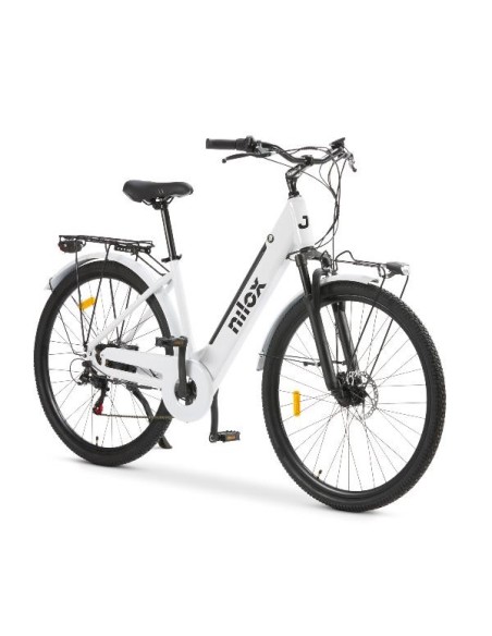 Nilox NXEBJ7WH bicicletta elettrica Bianco Alluminio 71,1 cm (28") 27,5 kg Litio