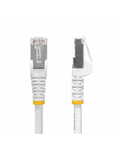 StarTech.com Cavo Ethernet CAT8 bianco da 15m, RJ45 Snagless, 25G 40G, 2000MHz, 100W PoE++, S FTP, cavo lan in rame puro 26AWG,
