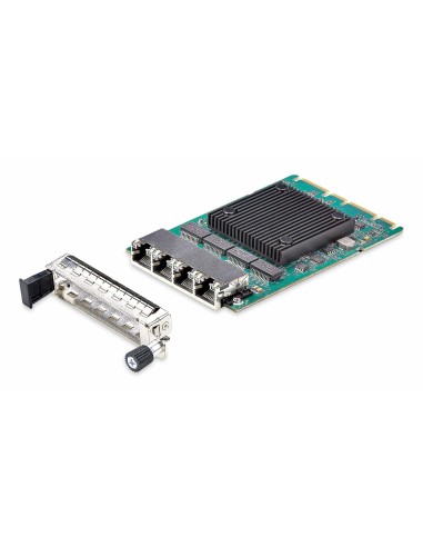 StarTech.com Scheda di rete server RJ45 Gigabit OCP 3.0 a 4 porte con Intel I350-AM4, compatibile SFF 4C+, Ethernet multi