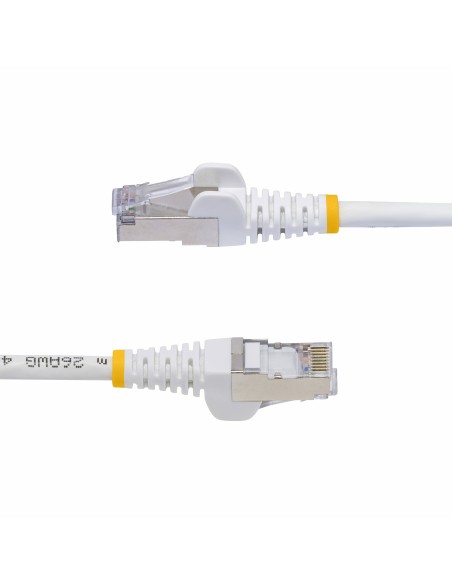 StarTech.com Cavo Ethernet CAT8 bianco da 50cm, RJ45 Snagless, 25G 40G, 2000MHz, 100W PoE++, S FTP, cavo lan in rame puro