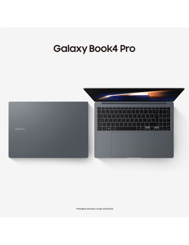 Samsung Galaxy Book4 Pro Laptop, Intel® Core™ Ultra 7 155H, 16GB RAM, 512GB SSD, 16" Dynamic AMOLED 2X touch, Windows 11 Home,