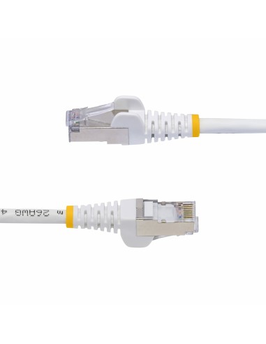 StarTech.com Cavo Ethernet CAT8 bianco da 1m, RJ45 Snagless, 25G 40G, 2000MHz, 100W PoE++, S FTP, cavo lan in rame puro 26AWG,