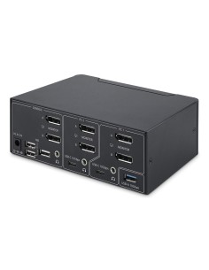 StarTech.com KVM Switch DisplayPort a 2 porte per doppio monitor, 8K 60Hz 4K 144Hz, DP 1.4, 2x USB 10Gbps, 4x USB HID, 2
