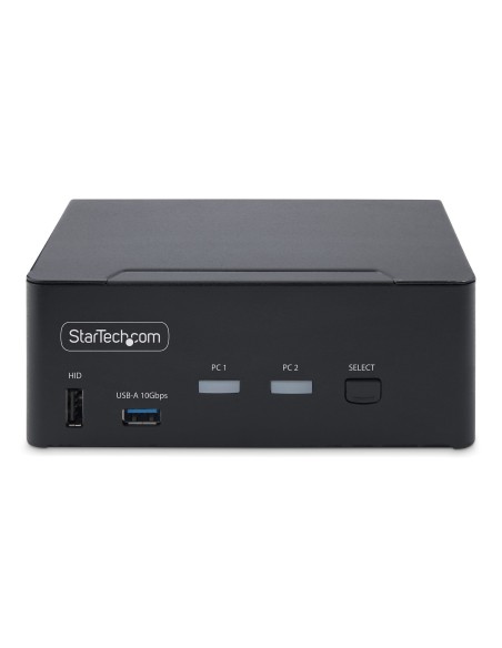 StarTech.com KVM Switch DisplayPort a 2 porte per doppio monitor, 8K 60Hz 4K 144Hz, DP 1.4, 2x USB 10Gbps, 4x USB HID,