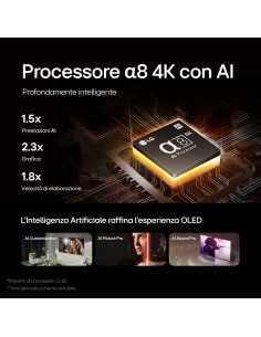 LG OLED B4 AI 48'' Serie OLED48B46LA,TV 4K, 4 HDMI, Dolby Vision, SMART TV 2024 2