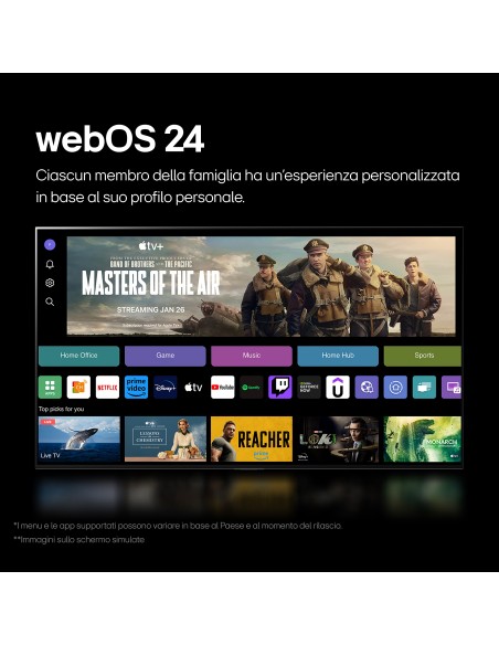 LG OLED B4 AI 48'' Serie OLED48B46LA,TV 4K, 4 HDMI, Dolby Vision, SMART TV 2024