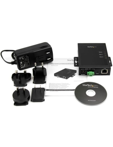 StarTech.com Server per dispositivi Seriali a Ethernet IP a 2 porte - RS232 - Montabile e in Metallo