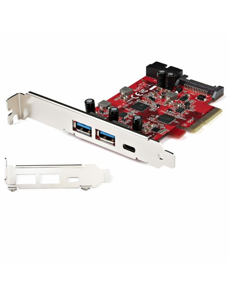 StarTech.com Scheda PCIe a 5 porte USB - Scheda PCIe USB 3.1 Gen 2 10Gbps con 1x USB-C e 2x USB-A - 1x 2 porte IDC (espansione