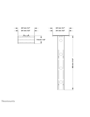 Neomounts PLASMA-M2500CAMSHLF2 Supporto camera 65-86"