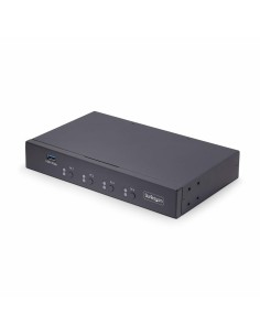 StarTech.com Switch KM a 4 porte con commutazione del mouse, switcher USB per tastiera mouse, audio 3,5 mm USB, Condivisione