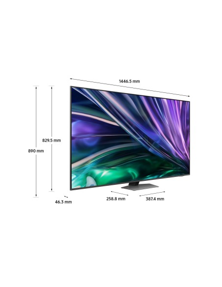 Samsung Smart TV 65” QE65QN85DBTXZT Neo QLED 4K Mini LED Carbon Silver 2024, Processore NQ4 AI GEN2, Tecnologia Quantum Matrix,