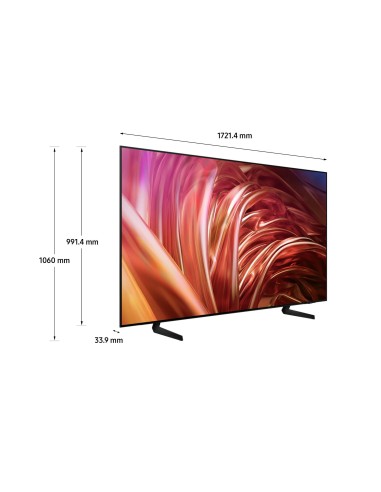 Samsung TV OLED 4K 77” QE77S85DAEXZT Smart TV Wi-Fi Graphite Black 2024, Processore NQ4 AI GEN2, Self-illuminating pixels,