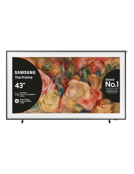 Samsung TV QLED 4K 43” QE43LS03DAUXZT Smart TV Wi-Fi Black 2024, Matte Display, Processore Quantum 4K, Modern Frame Design, OTS