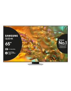Samsung Q80D TV QLED 4K 65” QE65Q80DATXZT Smart TV Wi-Fi Eclipse Silver 2024, Processore NQ4 AI GEN2, 4K AI Upscaling, Simple