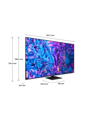 Samsung Q70D TV QLED 4K 85” QE85Q70DATXZT Smart TV Wi-Fi Black 2024, Quantum Processor 4K, 4K AI Upscaling, AirSlim Design, OTS
