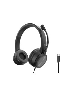 Conceptronic POLONA05BC cuffia e auricolare Cablato A Padiglione Musica e Chiamate USB tipo-C Nero