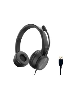 Conceptronic POLONA05B cuffia e auricolare Cablato A Padiglione Musica e Chiamate USB tipo A Nero
