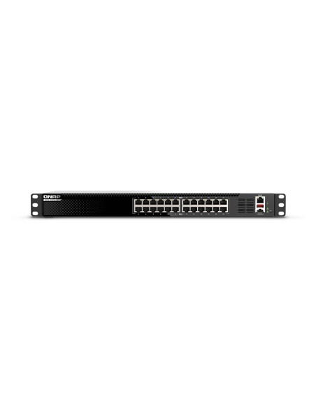 QNAP QSW-M3224-24T switch di rete Gestito L3 10G Ethernet (100 1000 10000) 1U Nero, Argento
