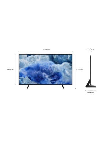 Samsung QE50Q8FAAUXZT TV 127 cm (50") 4K Ultra HD Smart TV Wi-Fi Grigio