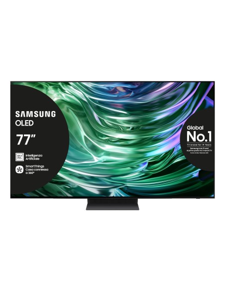 Samsung TV OLED 4K 77” QE77S90DAEXZT Smart TV Wi-Fi Graphite Black 2024, Processore NQ4 AI GEN2, Self-illuminating pixels,