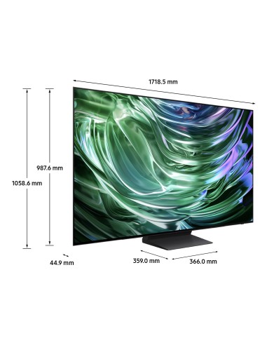 Samsung TV OLED 4K 77” QE77S90DAEXZT Smart TV Wi-Fi Graphite Black 2024, Processore NQ4 AI GEN2, Self-illuminating pixels,