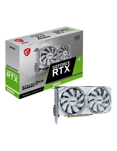 MSI VENTUS RTX 3050 2X XS WHITE 8G OC NVIDIA GeForce RTX 3050 8 GB GDDR6