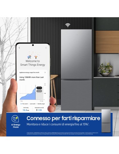 Samsung RB50DG602ES9 Libera installazione 508 L E Metallico, Acciaio inox