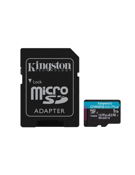 Kingston Technology Scheda microSDXC Canvas Go Plus Gen4 200MB s A2 U3 V30 da 1 TB + adattatore