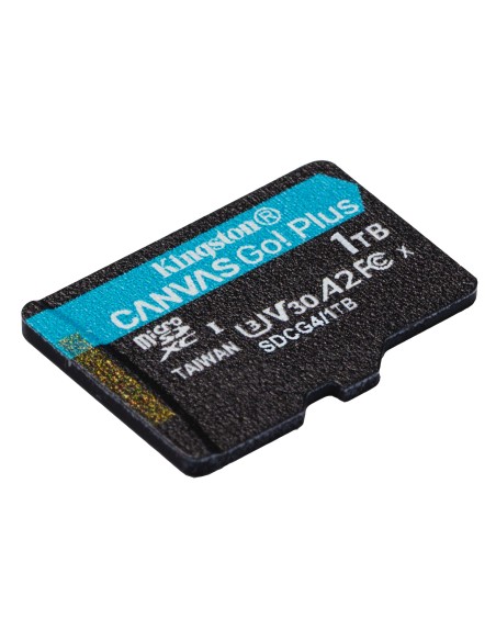 Kingston Technology Scheda microSDXC Canvas Go Plus Gen4 200MB s A2 U3 V30 da 1 TB + adattatore