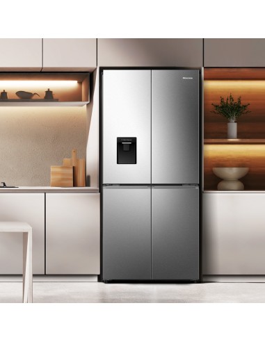 Hisense RQ5P470SMIE frigorifero con congelatore 482 L E Argento, Acciaio inox