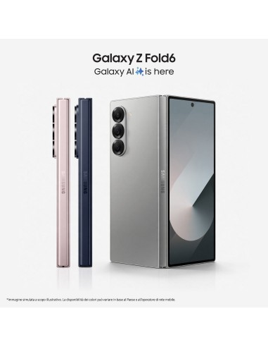 Samsung Galaxy Z Fold6 Smartphone AI, 1TB, RAM 12GB, Display 6,3" 7,6" Dynamic AMOLED 2X, Silver Shadow