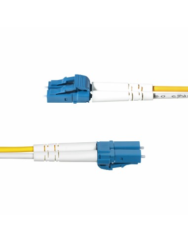 StarTech.com Cavo in fibra ottica duplex monomodale OS2 da LC a LC (UPC) da 1m, 9 125µm, 100G, Insensibile alla piegatura,