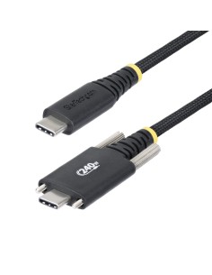 StarTech.com Cavo di ricarica USB-C da 2m, chiusura a vite laterale, 240W (5A) PD EPR, rivestimento in silicone con nylon