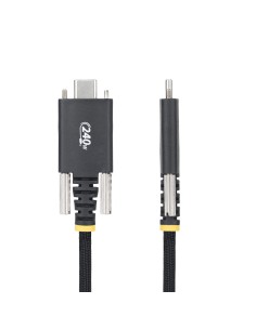 StarTech.com Cavo di ricarica USB-C da 2m, chiusura a vite laterale, 240W (5A) PD EPR, rivestimento in silicone con nylon 2