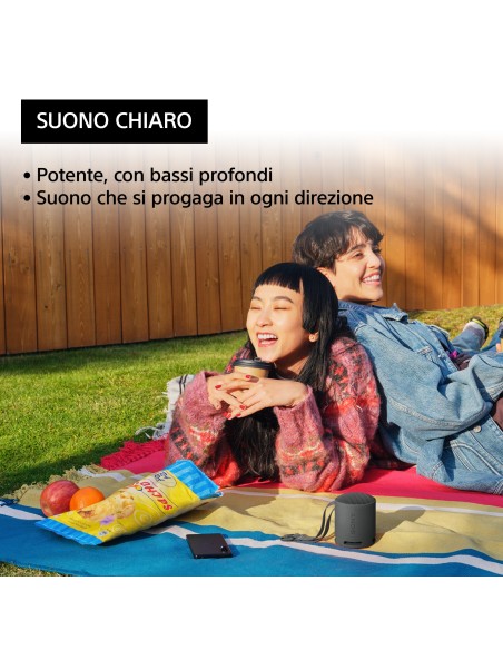 Sony SRS-XB100 - Speaker Wireless Bluetooth, portatile, leggero, compatto, da esterno, da viaggio, resistente IP67 impermeabile