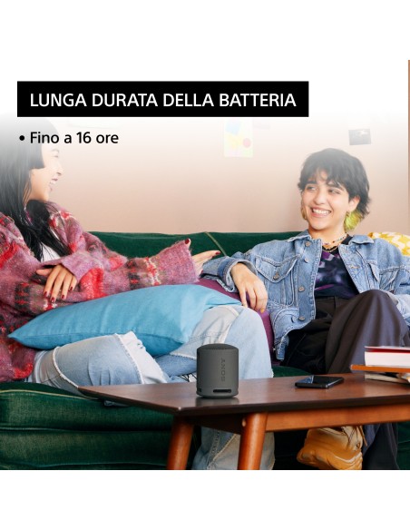 Sony SRS-XB100 - Speaker Wireless Bluetooth, portatile, leggero, compatto, da esterno, da viaggio, resistente IP67 impermeabile