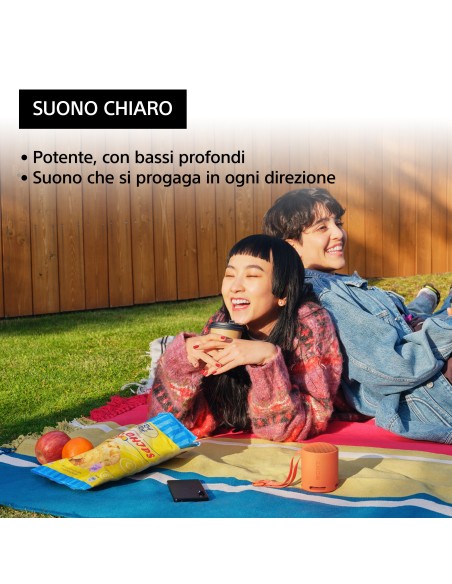 Sony SRS-XB100 - Speaker Wireless Bluetooth, portatile, leggero, compatto, da esterno, da viaggio, resistente IP67 impermeabile