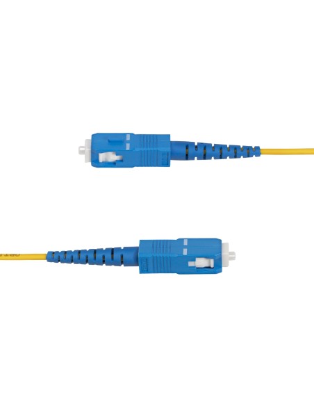 StarTech.com Cavo in fibra ottica simplex monomodale OS2 da LC a SC (UPC) da 1m, 9 125µm, 40G 100G, Insensibile alla piegatura,