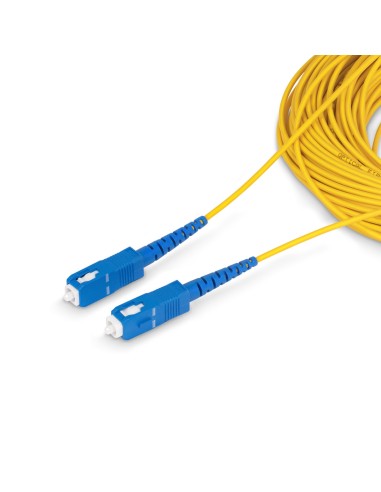 StarTech.com Cavo in fibra ottica simplex monomodale OS2 da SC a SC (UPC) da 100 m, 9 125µm, 40G 100G, Insensibile alla