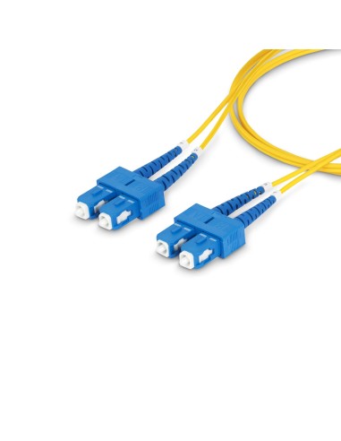 StarTech.com Cavo in fibra ottica duplex monomodale OS2 da SC a SC (UPC) da 3m, 9 125µm, 40G 100G, Insensibile alla piegatura,