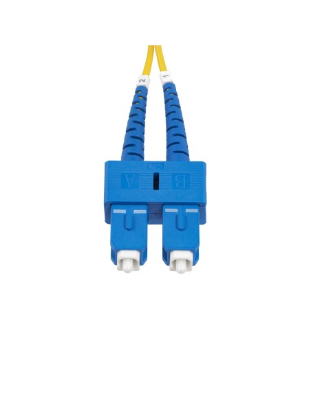 StarTech.com Cavo in fibra ottica duplex monomodale OS2 da SC a SC (UPC) da 5m, 9 125µm, 40G 100G, Insensibile alla piegatura,