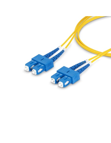 StarTech.com Cavo in fibra ottica duplex monomodale OS2 da SC a SC (UPC) da 5m, 9 125µm, 40G 100G, Insensibile alla piegatura,