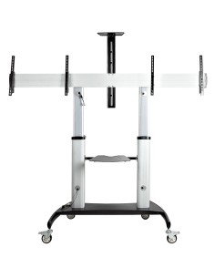 StarTech.com STNDMTVDUO Supporto TV a parete 152,4 cm (60") Nero, Argento 2