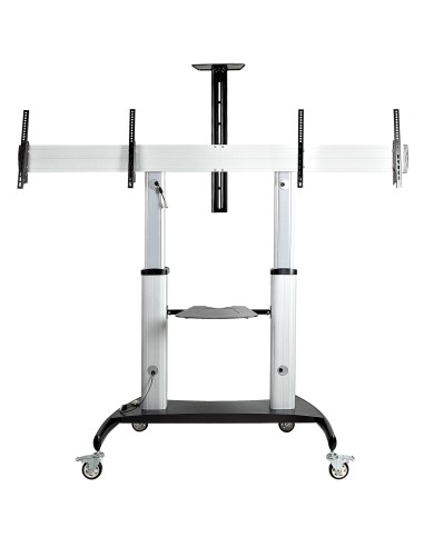 StarTech.com STNDMTVDUO Supporto TV a parete 152,4 cm (60") Nero, Argento