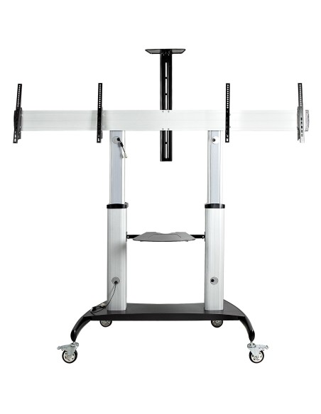 StarTech.com STNDMTVDUO Supporto TV a parete 152,4 cm (60") Nero, Argento