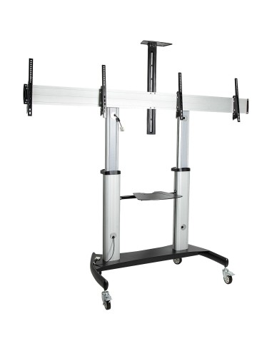 StarTech.com STNDMTVDUO Supporto TV a parete 152,4 cm (60") Nero, Argento