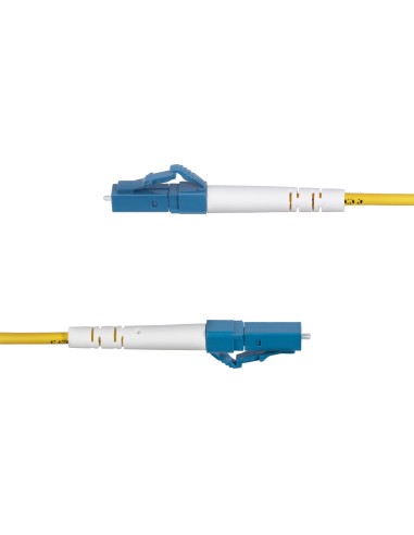 StarTech.com Cavo in fibra ottica simplex monomodale OS2 da LC a LC (UPC) da 3m, 9 125µm, 40G 100G, insensibile alla piegatura,