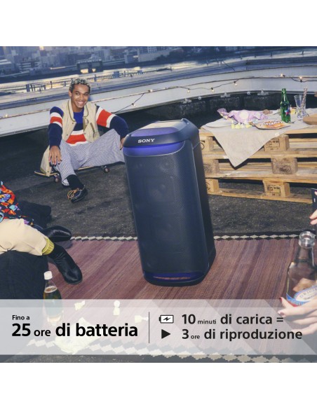 Sony SRS-XV800 - Altoparlante wireless per feste con potente audio a 360° e MEGA BASS - 25 ore di durata della batteria,
